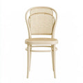 Silla con respaldo alto de rejilla - beige